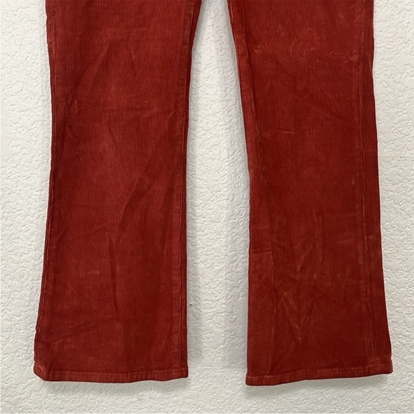 Madewell Cali Demi Bootcut Rust Corduroy Button Fly Front Fall Size 28 - Picture 5 of 9
